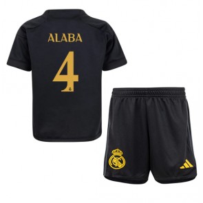 Real Madrid David Alaba #4 Dětské Alternativní dres komplet 2023-24 Krátký Rukáv (+ trenýrky)